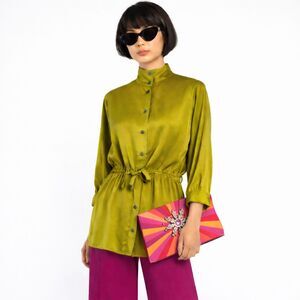 Chaus 100% Silk Tunic Shirt | EUC | Size Small